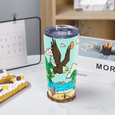 20 oz Tumbler Flying Wings as Eagles Stainless Steel Insulated Travel Coffee Mug(Hawaii)